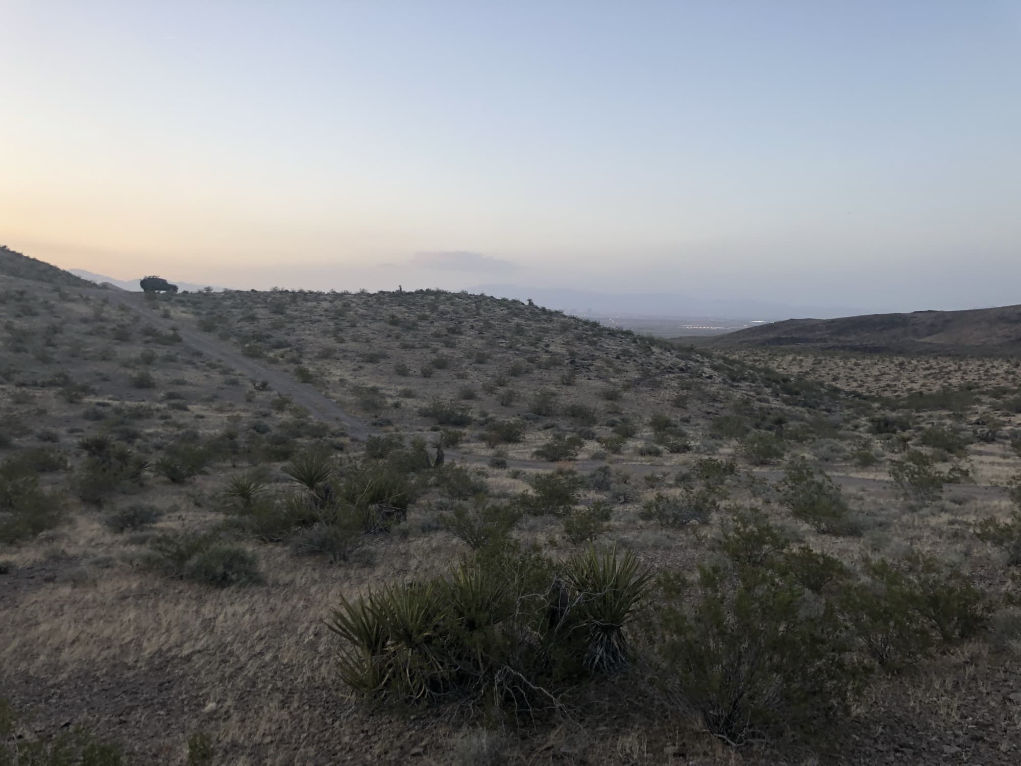 Las Vegas desert at twilight